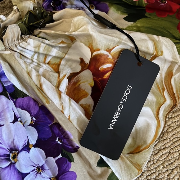 DOLCE AND GABBANA Gorgeous/Brand New/ Never worn, Cotton poplin floral dress - Picture 6 of 7